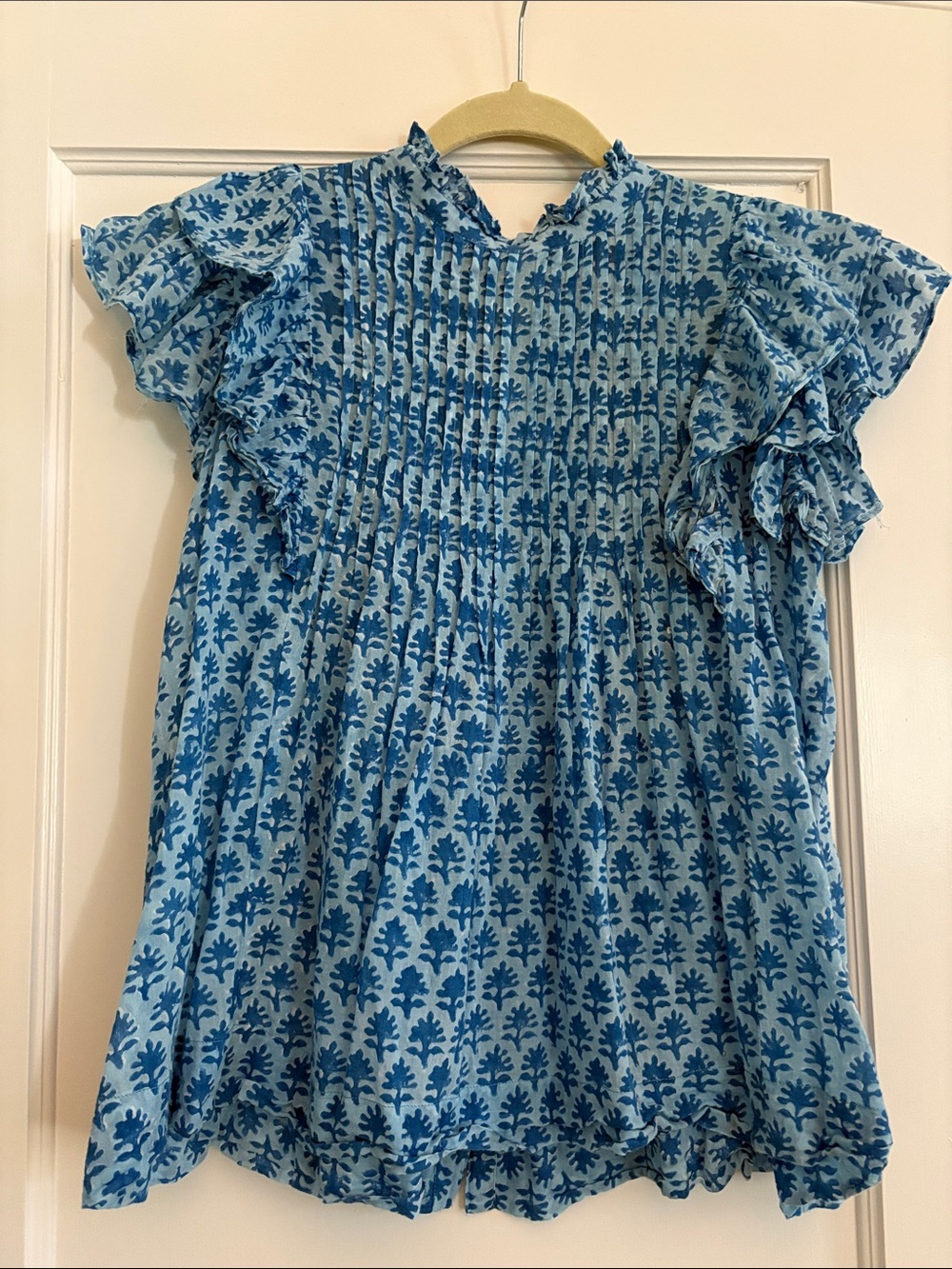 Oliphant Pintuck Ruffle Top - Picture 2 of 4
